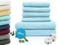 ZOLLNER Handtuch Set aus 4 Handt&uuml;cher 50x100 cm & 2 Duscht&uuml;cher 70x140 cm -