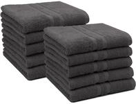 ZOLLNER 10er Set Handt&uuml;cher in 50x100 cm - Flauschige Duscht&uuml;cher aus...