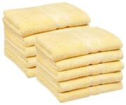 ZOLLNER 10er Set Handt&uuml;cher in 50x100 cm - Flauschige Duscht&uuml;cher aus...