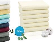 ZOLLNER 6er Set Handt&uuml;cher in 50x100 cm - saugstarke und weiche Badet&uuml;cher in beige