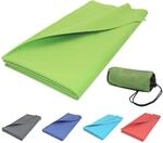 ZOLLNER Strandtuch aus Mikrofaser - leichtes und saugstarkes Handtuch in 90x180 cm -