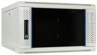 DSIT 6HE Netzwerkschrank (Serverschrank) 19 Zoll Wandmontage mit Glast&uuml;r -...