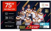 TCL 75Q8C 75 Zoll QD-Mini LED Fernseher, 4K HDR Premium 4500, ZeroBorder&trade;, Smart