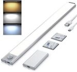 CSL - LED Akku Schrankbeleuchtung mit Bewegungsmelder dimmbar 72 LEDs - Akku