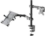 goobay 2-in-1 Monitor- und Laptophalterung 13&ndash;32 Zoll & 15,6" Notebook, 8 kg + 4,5