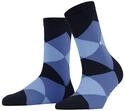 Burlington Damen Socken Bonnie W Sso Baumwolle gemustert 1 Paar, Blau Marine 6120,