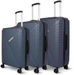 deluxe4home&reg; 3 TLG. Hartschalenkofferset Reisekoffer Koffer & Trolley Dunkelblau I