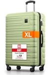 Travely Polycarbonat Koffer Gro&szlig; 77cm XL - 100L Innenvolumen - 158cm Gurtma&szlig;, sehr