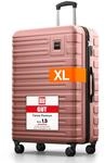 Travely Polycarbonat Koffer Gro&szlig; 77cm XL - 100L Innenvolumen - 158cm Gurtma&szlig;, sehr