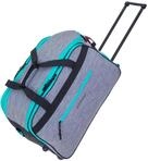 Elephant Reisetrolley Weekender 55cm Reisetasche Damen 13030 Grau-T&uuml;rkis