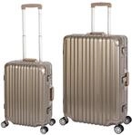Travelhouse London Kofferset Gold Handgep&auml;ck S-55cm, Reisekoffer L-75cm &middot;