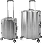 Travelhouse London Kofferset Silber S-55cm, L-75cm &middot; Aluminium-Rahmen &middot;
