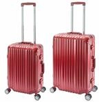 Travelhouse London &middot; 2-teiliges Reisekoffer Set &middot; Aluminium Rahmen &middot; Polykarbonat