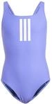 Adidas M&auml;dchen 3-Stripes Swimsuit Kids, Cobalt Blue/White, 7-8 Years