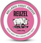 Reuzel Pink Grease Pomade, starker Halt, mittlerer Glanz, Pomade auf &Ouml;lbasis,