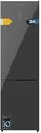 Cecotec Kombi-K&uuml;hlschrank Bolero CoolMarket Combi 356 Grey Glass E. Inverter Plus