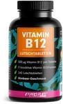 Vitamin B12 Lutschtabletten 240x HIMBEERE, 500&micro;g B12 pro Tablette aus