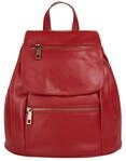 Samantha Look City-Rucksack Echt Leder Damen 017743 Made in Italy, Funktionales