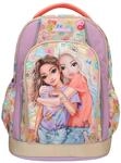 Depesche 13285 TOPModel Girl Power - Schulrucksack in Beige und Lila, mit Model Motiv