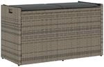 vidaXL Outdoor-Sitzbank mit Stauraum und Kissen Grau 100 cm,...