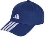 adidas Unisex Bball 3S New Logo Hat, Dark Blue/White, XS-S