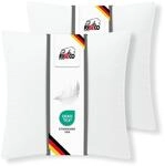 RIBECO GERMANY Federkissen Set Johanna, Kopfkissen 80x80 cm wei&szlig; mit optimaler