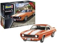 Revell Modellbau, '69 Chevy Camaro, Bausatz, Ma&szlig;stab 1:12, 155 Teile, Bastelset ab