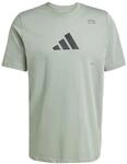 adidas Herren AEROREADY All-Gym Category Graphic Tee, Silver Green, XXL