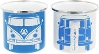 BRISA VW Collection - T1 Bulli Bus Kaffeebecher Emailletasse 2er Set 350 ml