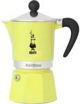 Bialetti Primavera Italienische Kaffeemaschine, Gelb, Aluminium, 270 ml, 6 Tassen,