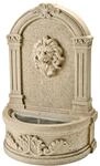 Brunnen mit L&ouml;wenkopf - Wand- und Standbrunnen - GRC Beton - H: 54cm - Au&szlig;en -