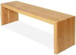 holz4home&reg; Massivholzbank XL I Sitzbank aus Eiche mit Baumkante ohne Lehne I