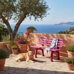 PROREGAL Gartenbank Antigua | 2-Sitzer | Flieder | HxBxT 74x120x54cm |...