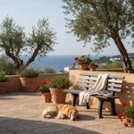 PROREGAL Gartenbank Antigua | 2-Sitzer | Graphitgrau | HxBxT 74x120x54cm 