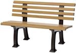 PROREGAL Gartenbank Antigua | 2-Sitzer | Holzoptik | HxBxT 74x120x54cm |...