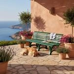 PROREGAL Gartenbank Jamaika | 4-Sitzer | Gr&uuml;n | HxBxT 80x200x64cm |...