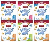 animonda Milkies Katzensnack mit Milch - Milchsnack Selection Multipack (6 x 120g),