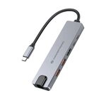 Conceptronic DONN29G 6-in-1 USB 3.2 Gen 2 Dockingstation, 4K60Hz HDMI, USB-A 10Gbps x