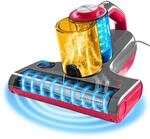 CLEANmaxx 3-in-1 Milbensauger mit 55&deg;C Hei&szlig;luft, UV-C-Licht & 15 kPa Saugkraft 