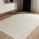 benuta Basic Baumwollteppich Tom - Creme 80x150 cm - Handgewebter Wohnzimmer Teppich