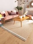 benuta Pop Wollteppich Karla - Beige 160x230 cm - Baumwolle,Wolle - Rechteckig & im