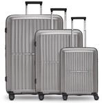 Pactastic Ultra leicht Hartschalen Koffer-Set 3-teilig | Robustes Polypropylen