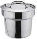 APS 12244 Bain-Marie Topf, inkl. Deckel und L&ouml;ffelaussparung, Edelstahl, &Oslash; 20 cm,