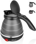 Faltbarer Mini-Wasserkocher f&uuml;r Reise und Camping - Klein, Kompakt, Tragbar -...