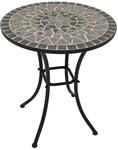 DEGAMO Bistrotisch Mosaiktisch Siena 60cm rund, Gestell Metall schwarz,...