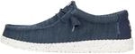 HEYDUDE Wally Stretch Sox Herren - Slip-on Schuhe - Mokassin-Stil, Navy, 43
