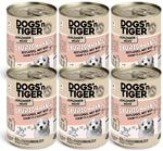 Dogs&rsquo;n Tiger Junior, Hundefutter, Gr&uuml;nschnabel, Hundenassfutter f&uuml;r Welpen mit