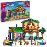 LEGO Friends Ponyhof & Stall - Bauset mit 4 Minipuppen, 3 Pferdefiguren, Einer...