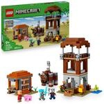 LEGO Minecraft EIN Verw&uuml;ster am Pl&uuml;nderer-Au&szlig;enposten - Gaming Spielzeug f&uuml;r