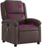 vidaXL Massagesessel, Sessel Verstellbare R&uuml;ckenlehne, Fernsehsessel Relaxsessel mit